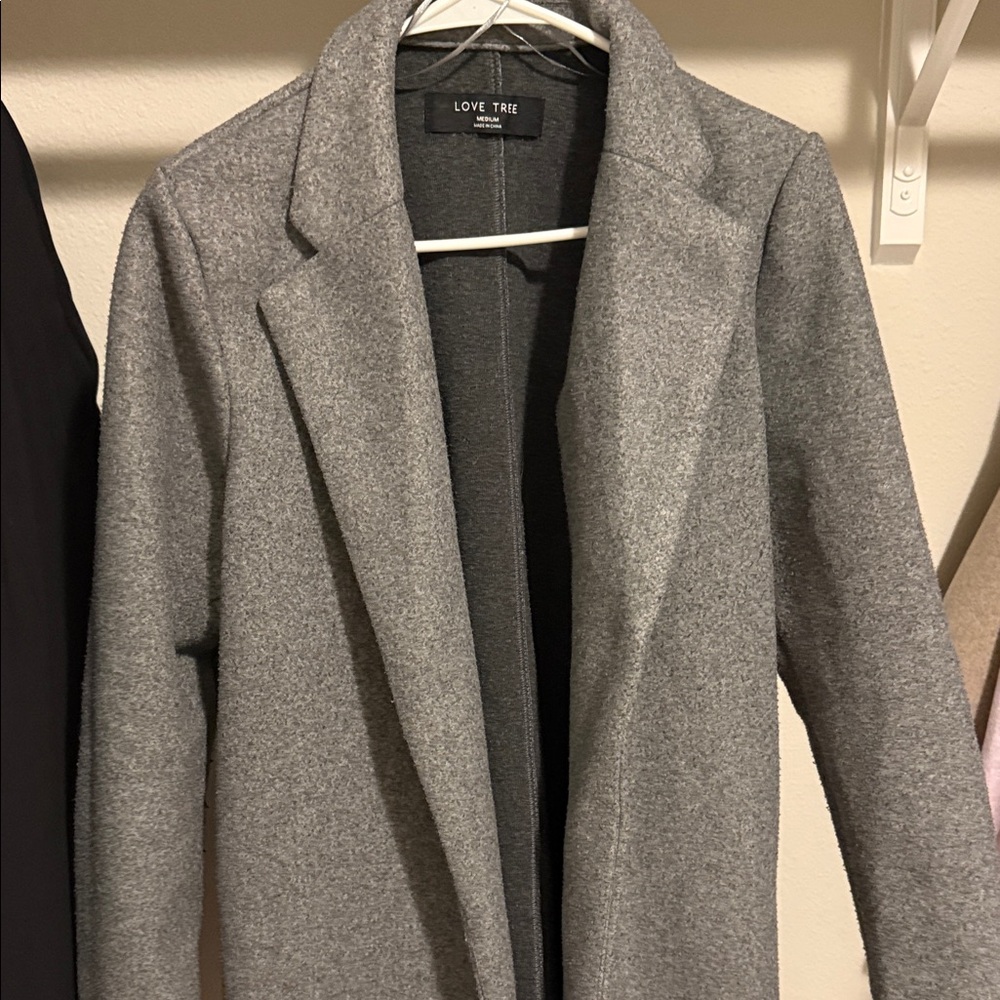 Fashion Nova Elegant Gray Blazer